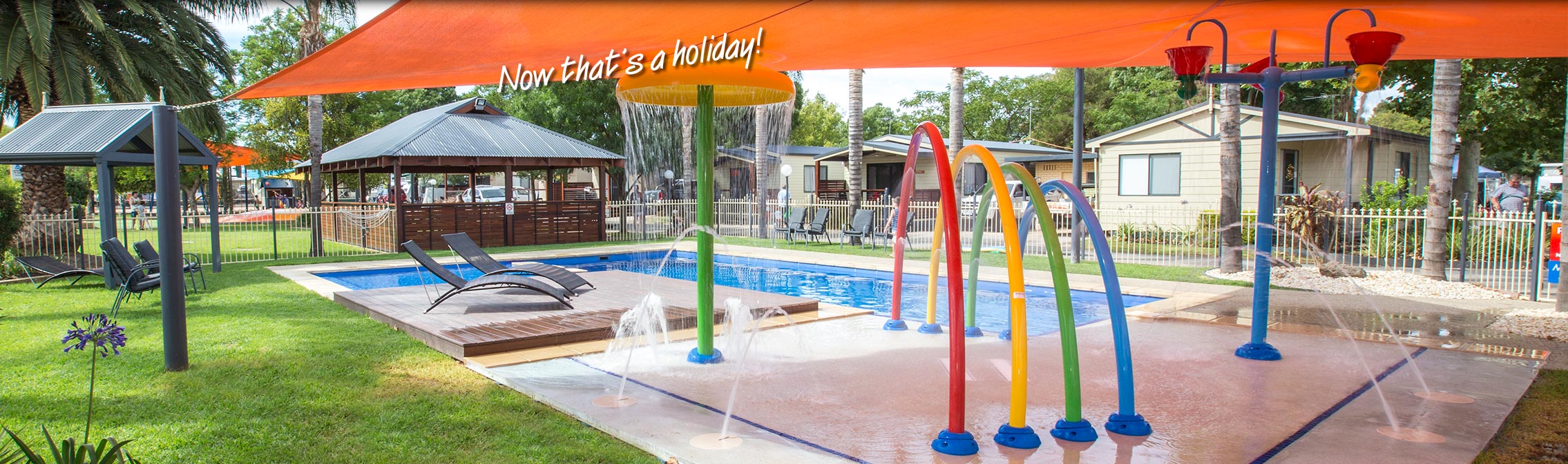 Take a swim in the resort pool at All Seasons Holiday Park Mildura