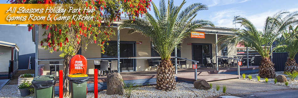 All Seasons Holiday Park Hub Camp Kitchen & Games Room Mildura